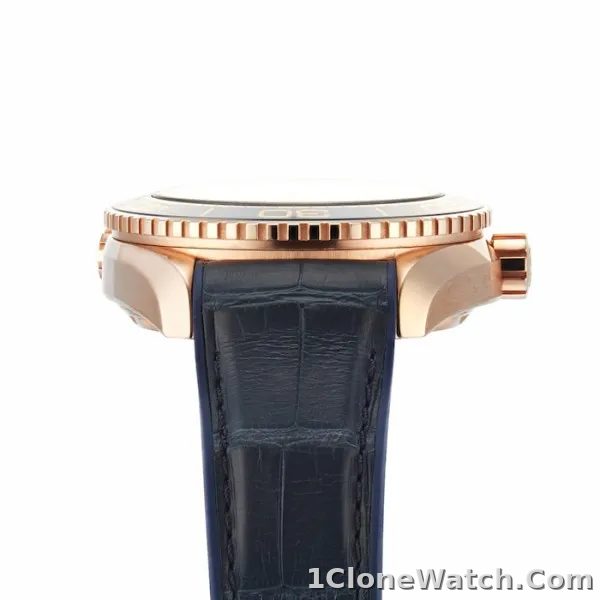 Omega Planet Ocean Men Automatic Blue Leather Watch O21563442103001