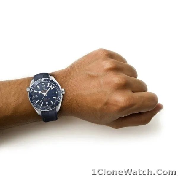 Omega Planet Ocean Men Automatic Blue Leather Watch O21533402003001 - detail