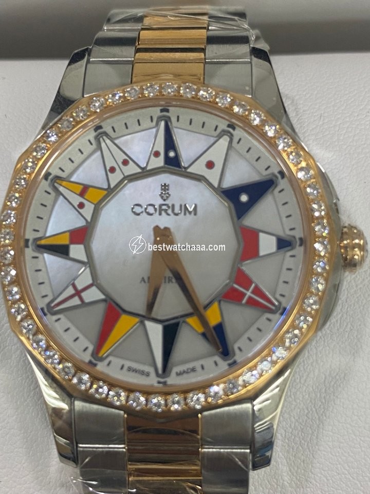 Corum Admirals Cup Womens watch Automatic Gold Steel 400.100.29 V200 BL12