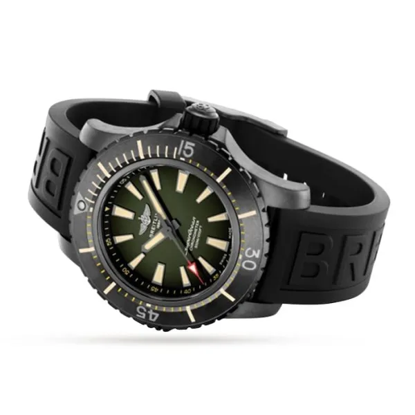 Breitling Superocean Men Automatic Green Rubber Watch V17369241L1S1 - gallery