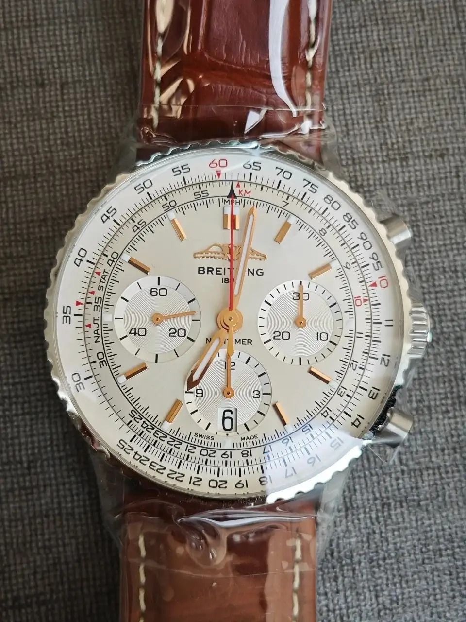Breitling Navitimer Men Automatic Silver Stainless Steel Watch AB0139211G1A1 - gallery