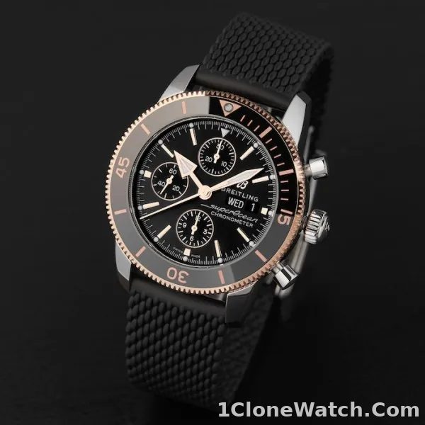 Breitling Superocean Heritage Men Automatic Black Rubber Watch U13313121B1S1