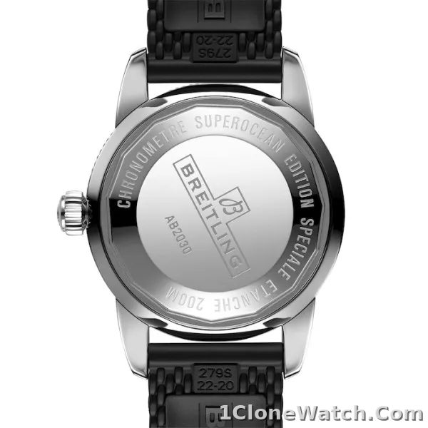 Breitling Superocean Heritage Men Automatic Black Rubber Watch AB2030121B1S1