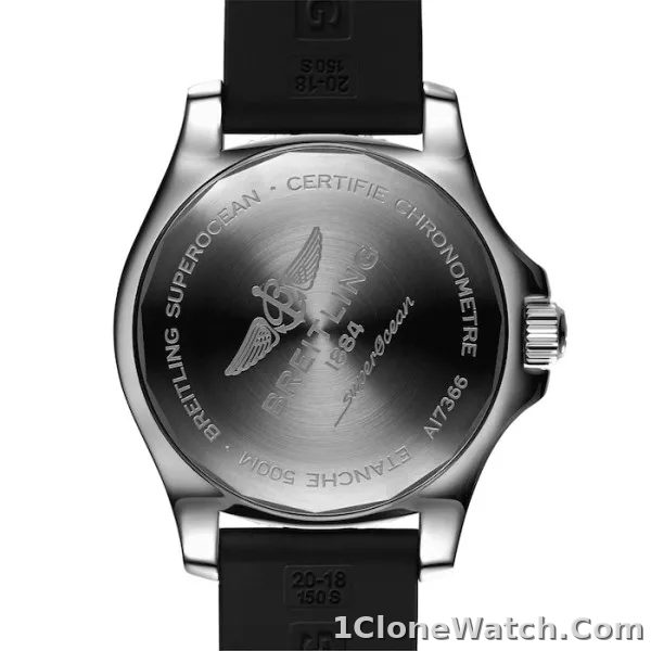 Breitling Superocean Men Automatic Black Rubber Watch A17366021B1S1