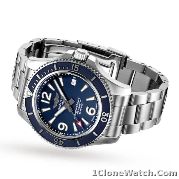 Breitling Superocean Men Automatic Blue Stainless Steel Watch A17366D81C1A1