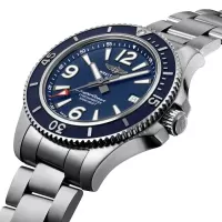 Breitling Superocean Men Automatic Blue Stainless Steel Watch A17366D81C1A1 - view 3