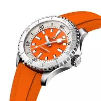 Breitling Superocean Unisex Automatic Orange Rubber Watch A17377211O1S1 - view 4