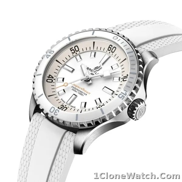 Breitling Superocean Unisex Automatic White Rubber Watch A17377211A1S1
