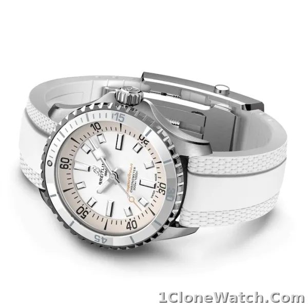 Breitling Superocean Unisex Automatic White Rubber Watch A17377211A1S1