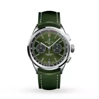 Breitling Premier Bentley Men Automatic Green Leather Watch AB0118A11L1X1 - view 1