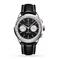 Breitling Premier Men Automatic Black Alligator Watch AB0118371B1P1 - view 1