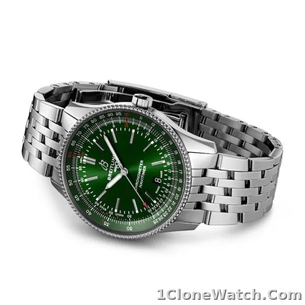Breitling Navitimer Men Automatic Green Stainless Steel Watch A17326361L1A1