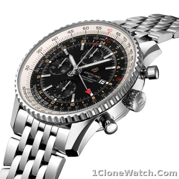 Breitling Navitimer Men Automatic Black Stainless Steel Watch A24322121B2A1