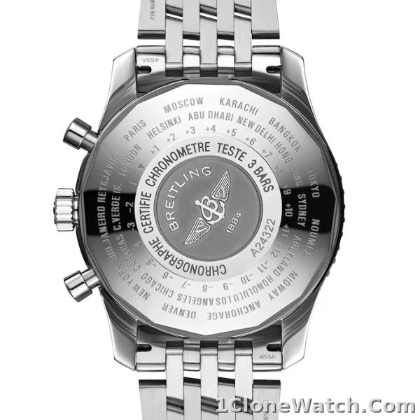 Breitling Navitimer Men Automatic Black Stainless Steel Watch A24322121B2A1