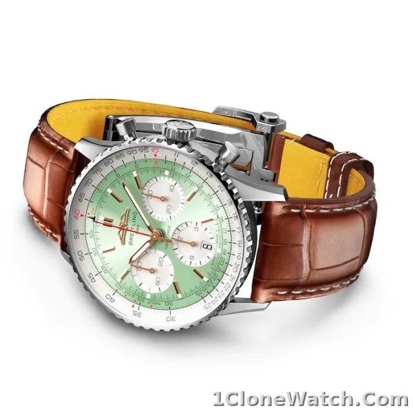 Breitling Navitimer Men Automatic Mint Alligator Watch AB0139211L1P1 - detail