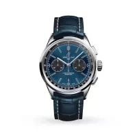 Breitling Premier Men Automatic Blue Crocodile Watch AB0118A61C1P1 - view 1