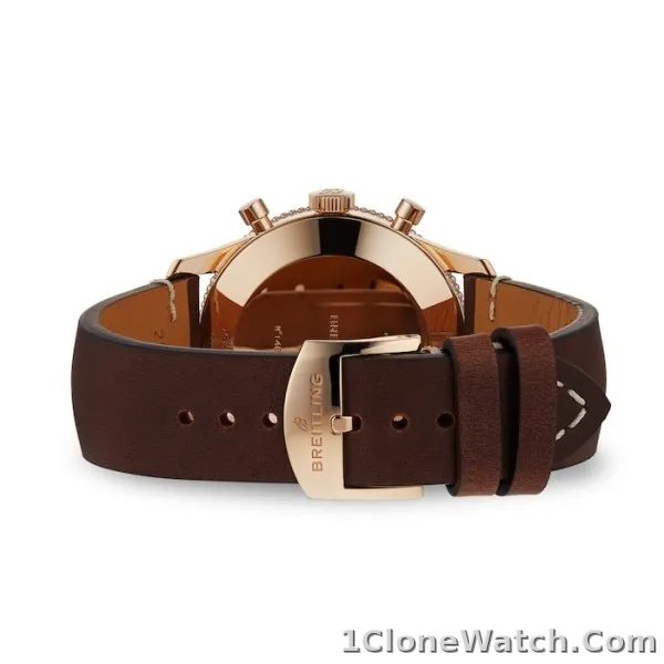 Breitling Navitimer Men Automatic Brown Leather Watch RB0910371B1X1