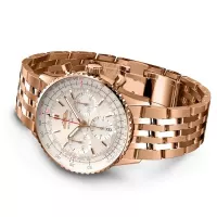 Breitling Navitimer Men Automatic Silver 18ct Rose Gold Watch RB0139211G1R1 - view 4