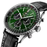 Breitling Navitimer Men Automatic Green Alligator Watch AB0137241L1P1 - view 3