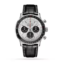 Breitling Navitimer Men Automatic Silver Alligator Watch AB0138241G1P1 - view 1