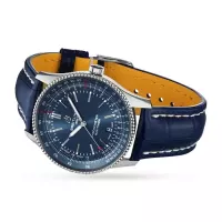 Breitling Navitimer Men Automatic Blue Alligator Watch A17326161C1P3 - view 4