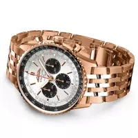 Breitling Navitimer Men Automatic Silver 18ct Rose Gold Watch RB0137241G1R1 - view 4