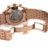 Breitling Navitimer Men Automatic Silver 18ct Rose Gold Watch RB0137241G1R1 - view 7