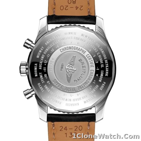 Breitling Navitimer Men Automatic Black Leather Watch A24322121B2X1 - detail