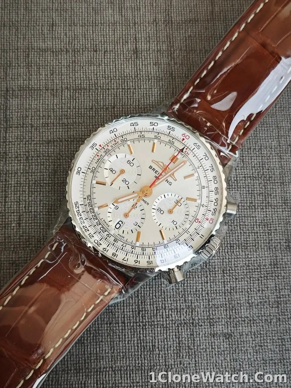 Breitling Navitimer Men Automatic Silver Stainless Steel Watch AB0139211G1A1