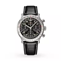 Breitling Navitimer Men Automatic Black Crocodile Watch PB02301A1B1P1 - view 1