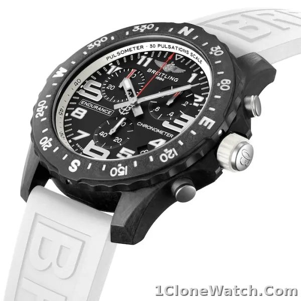 Breitling Endurance Pro Men Quartz Black Rubber Watch X82310A71B1S1 - detail