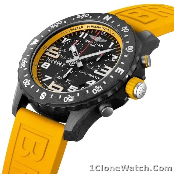 Breitling Endurance Pro Men Quartz Black Rubber Watch X82310A41B1S1 - detail