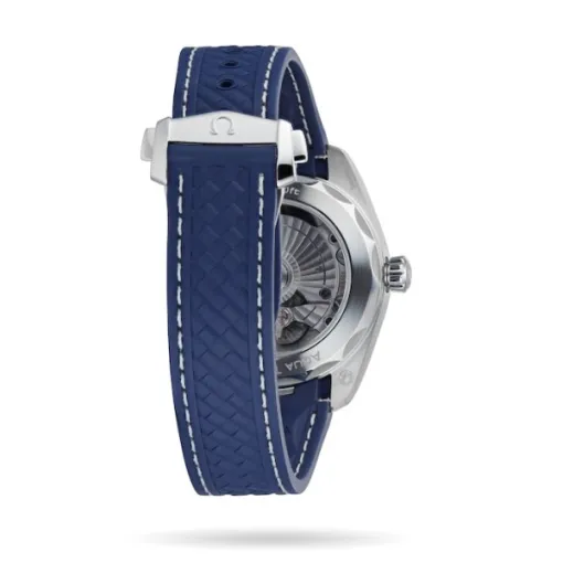 Omega Seamaster Aqua Terra Men Automatic Blue Rubber Watch O22012382003001 - gallery