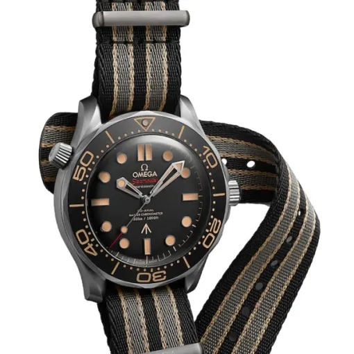 Omega Seamaster Men Automatic Black Fabric 007 Watch O21092422001001 - gallery