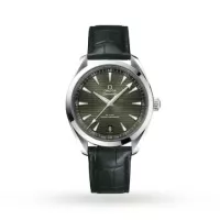 Omega Seamaster Aqua Terra Men Automatic Green Leather Watch O22013412110001 - view 1