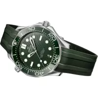 Omega Seamaster Men Automatic Green Rubber Watch O21032422010001 - view 4