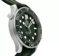 Omega Seamaster Men Automatic Green Rubber Watch O21032422010001 - view 5