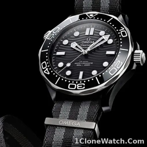 Omega Seamaster Men Automatic Black Fabric 007 Watch O21092442001002