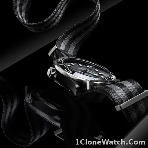 Omega Seamaster Men Automatic Black Fabric 007 Watch O21092442001002