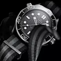 Omega Seamaster Men Automatic Black Fabric 007 Watch O21092442001002 - view 5