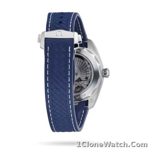 Omega Seamaster Aqua Terra Men Automatic Blue Rubber Watch O22012382003001