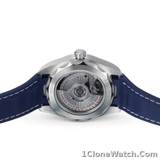 Omega Seamaster Aqua Terra Men Automatic Blue Rubber Watch O22012382003001