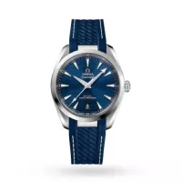 Omega Seamaster Aqua Terra Men Automatic Blue Rubber Watch O22012382003001 - view 1