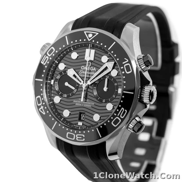 Omega Seamaster Men Automatic Black Rubber Watch O21032445101001
