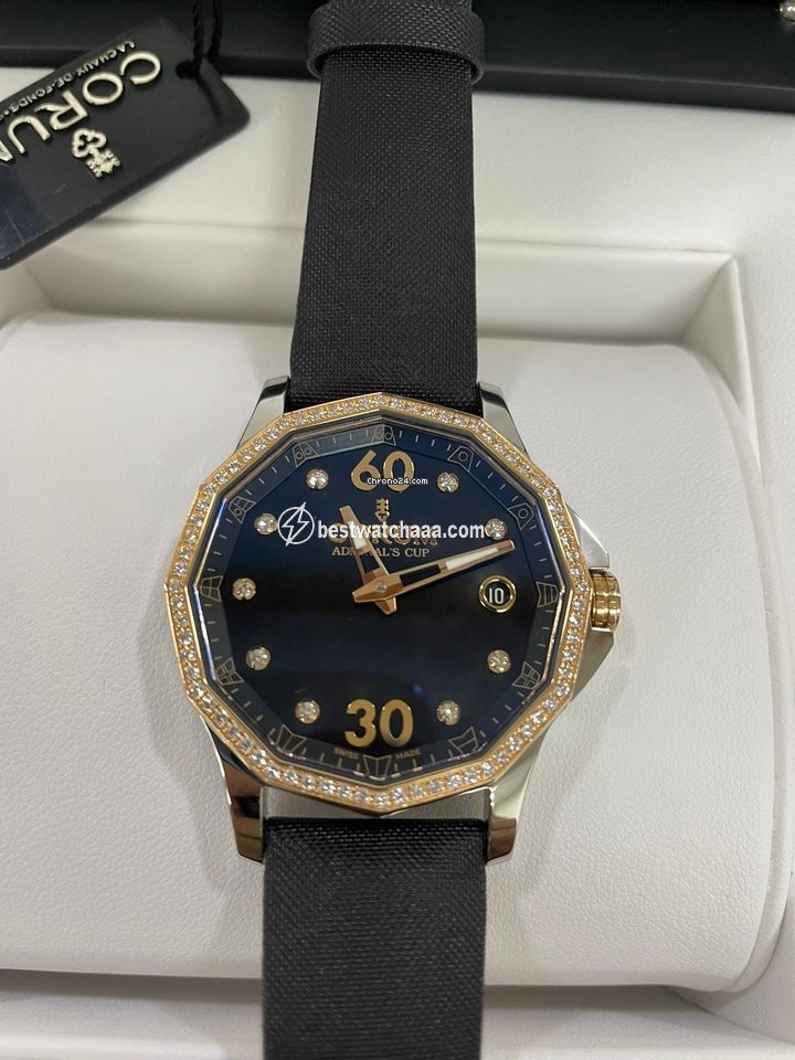 Corum Admirals Cup Legend 38 Mens watch Unisex Automatic Gold Steel 082.101.29 0F41 PN10