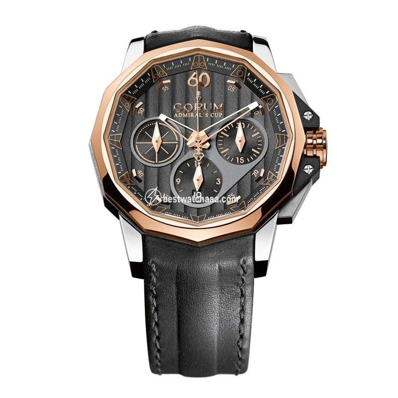 Corum Admirals Cup Challenger Mens watch Unisex Automatic Gold Steel 753.771.24 0F61 AN16