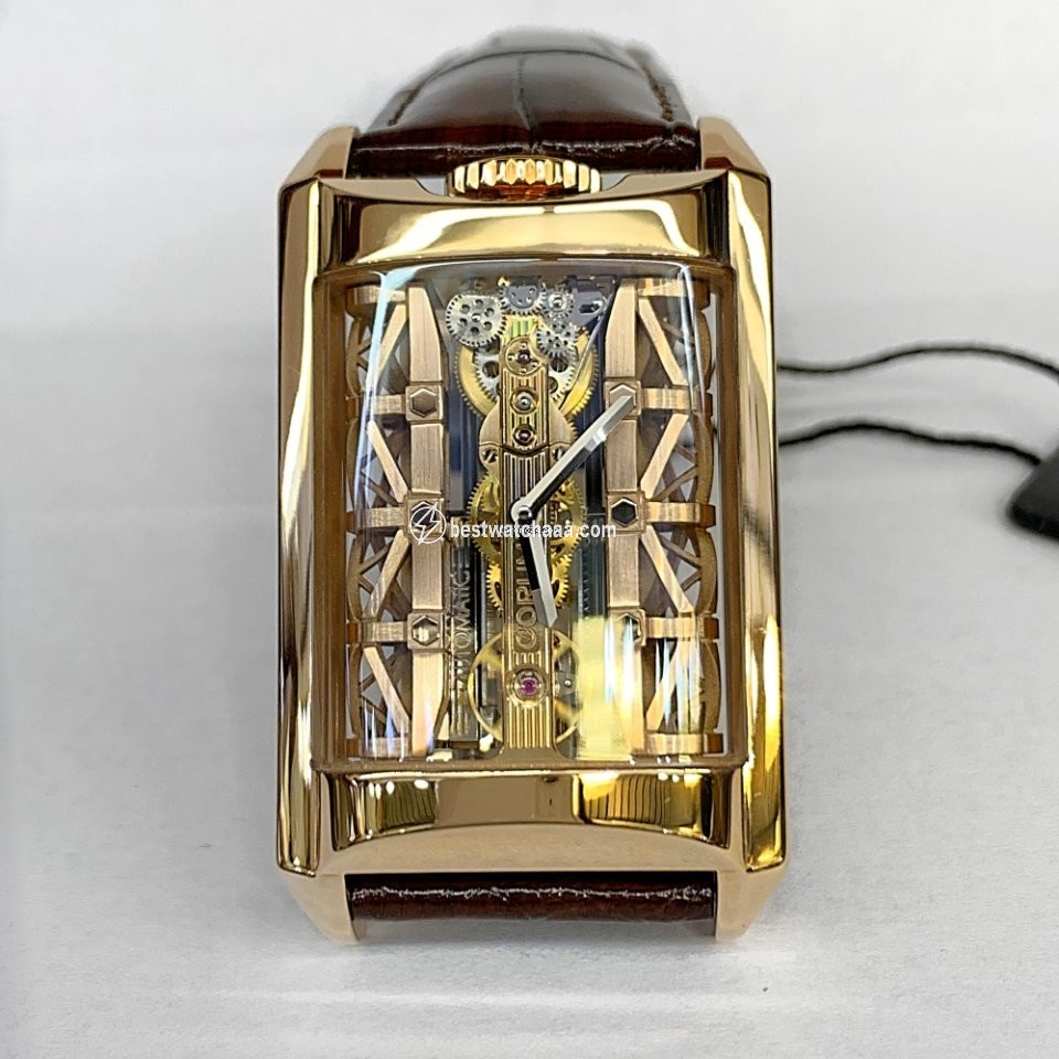 Corum Golden Bridge Mens watch Unisex Manual winding Rose gold B 313 03296