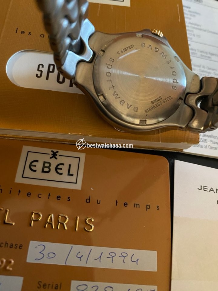 Ebel Sportwave Mens watch Unisex Quartz Gold Steel E 6187631 - gallery