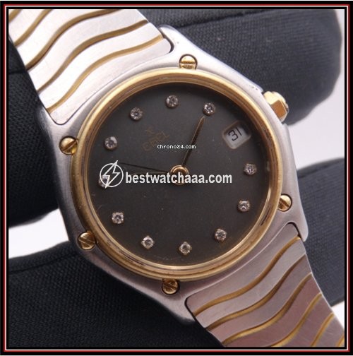 Ebel Sportwave Womens watch Quartz Gold Steel 183908