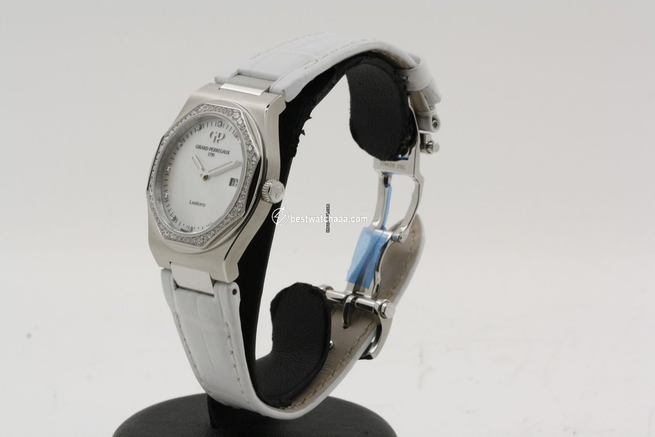 Girard Perregaux Laureato Womens watch Quartz Steel 80189 - gallery